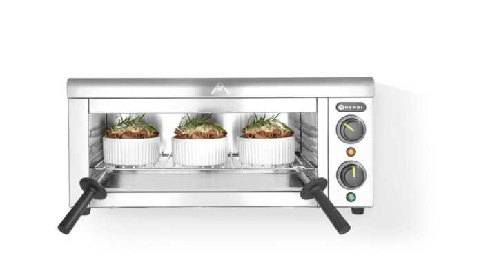 Grelhador salamandra de montagem na parede, 230V/2000W, 610x450x(H)275mm