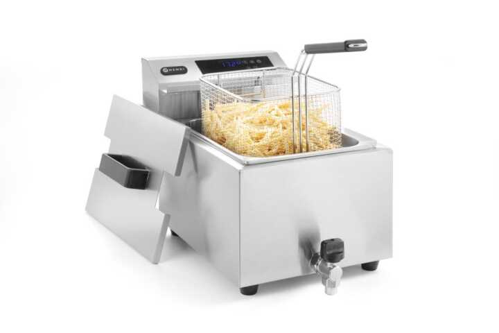 Fritadeira digital  com torneira de drenagem – 8 L, 8L, 230V/3500W, 305x515x(H)345mm