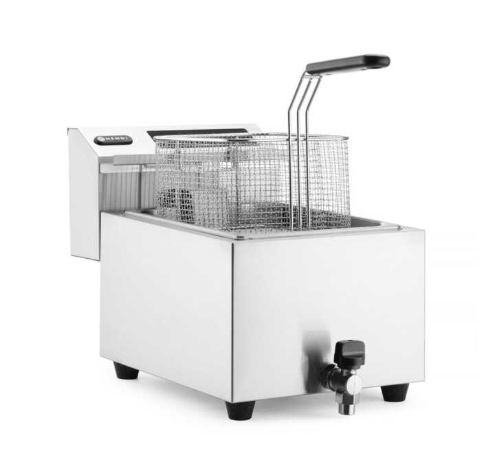 Fritadeira digital  com torneira de drenagem – 8 L, 8L, 230V/3500W, 305x515x(H)345mm