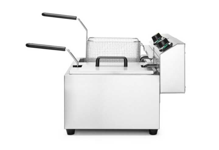 Fritadeira de profundidade 2 × 8 l, 16L, 230V/7000W, 605x460x(H)369mm