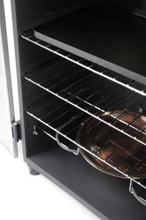 Forno defumador elétrico, 230V/1600W, 540x380x(H)725mm