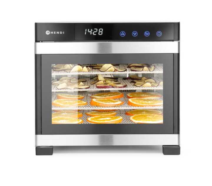 Desidratador de alimentos  6 tabuleiros, 6 tabuleiros, 230V/650W, 342x485x(H)309mm