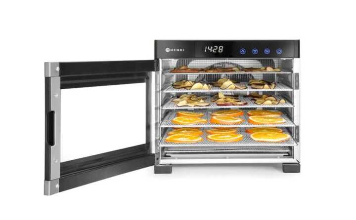 Desidratador de alimentos  6 tabuleiros, 6 tabuleiros, 230V/650W, 342x485x(H)309mm