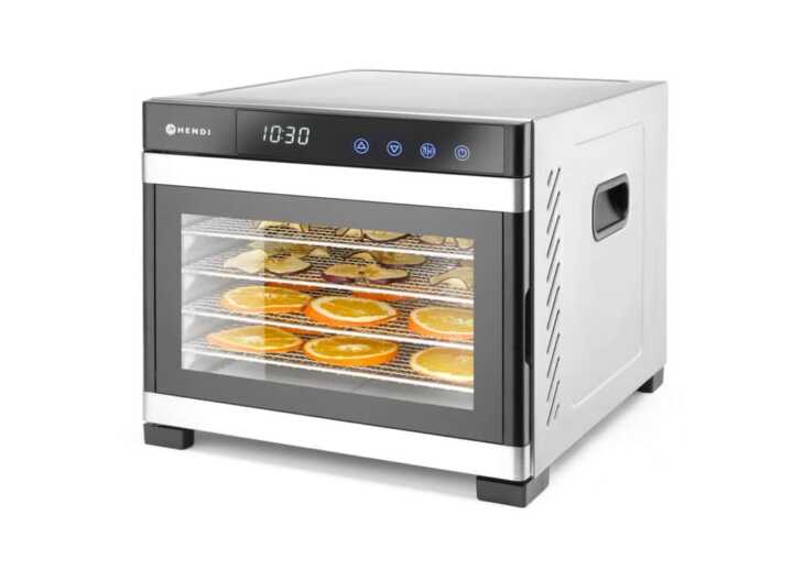 Desidratador de alimentos  6 tabuleiros, 6 tabuleiros, 230V/650W, 342x485x(H)309mm