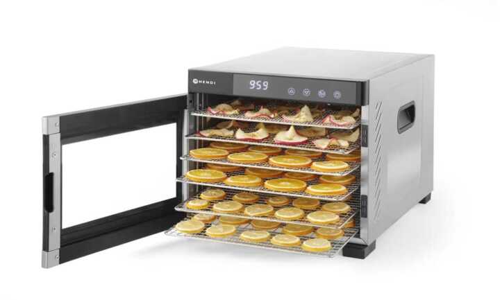 Desidratador de alimentos  6 tabuleiros, 6 tabuleiros, 230V/650W, 342x485x(H)309mm
