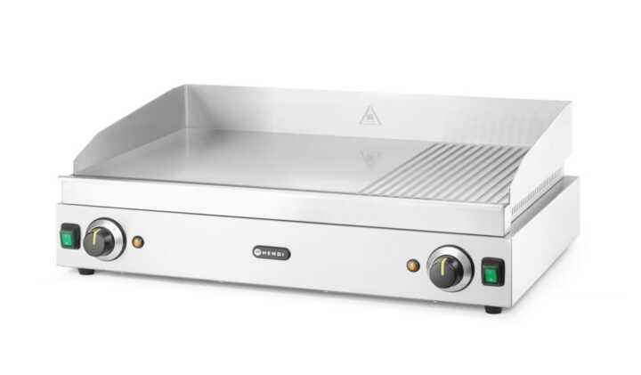 Grelhador 1/3 canelado, 2/3 plano, 1/3 canelado, 230V/3500W, 720x550x(H)245mm