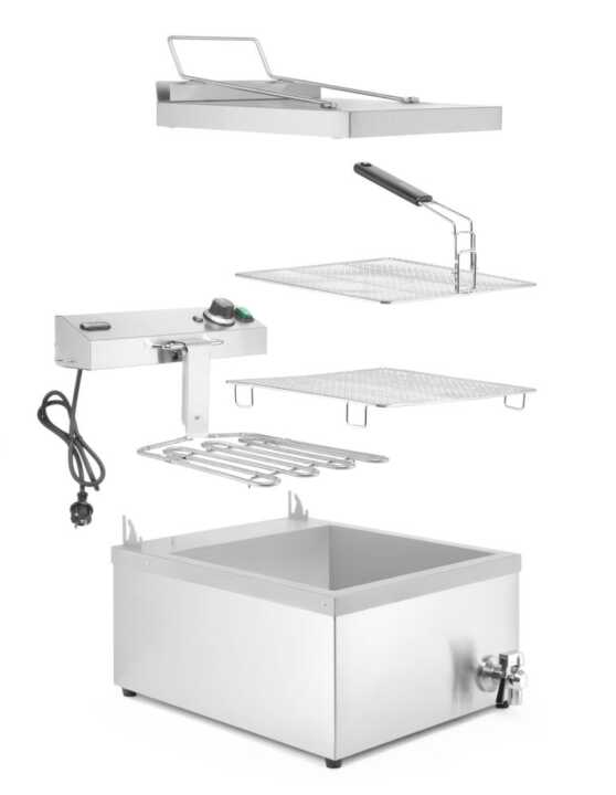 Fritadeira de donuts 12 L, 12L, 230V/3500W, 630x860x(H)438mm