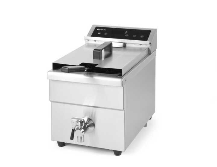Fritadeira de indução com torneira de drenagem – 8 L, 8L, Cinzento-claro, 230V/3500W, 288x619x(H)408mm