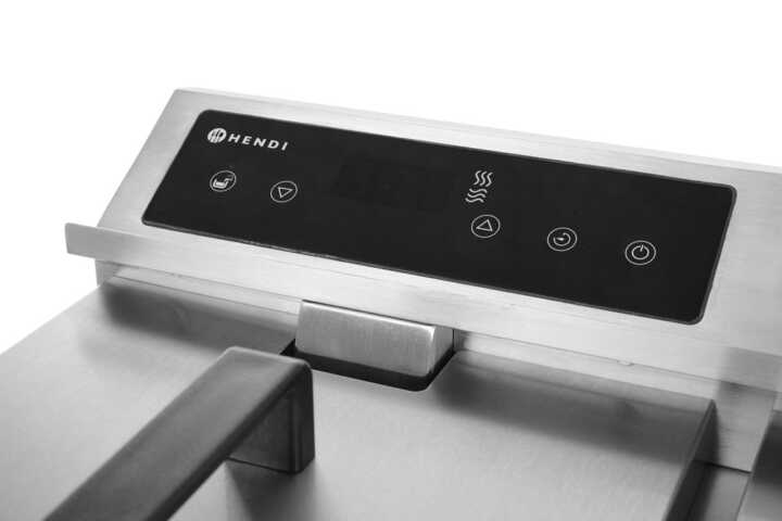Fritadeira de indução com torneira de drenagem – 8 L, 8L, Cinzento-claro, 230V/3500W, 288x619x(H)408mm