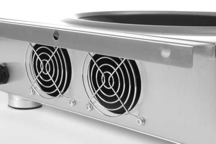 Wok de indução modelo 3500, wok de indução + frigideira wok, 230V/3500W, 340x450x(H)295mm