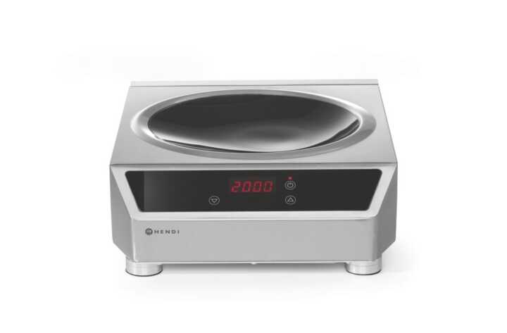 Wok de indução modelo 3500, unidade de indução, 230V/3500W, 340x450x(H)130mm