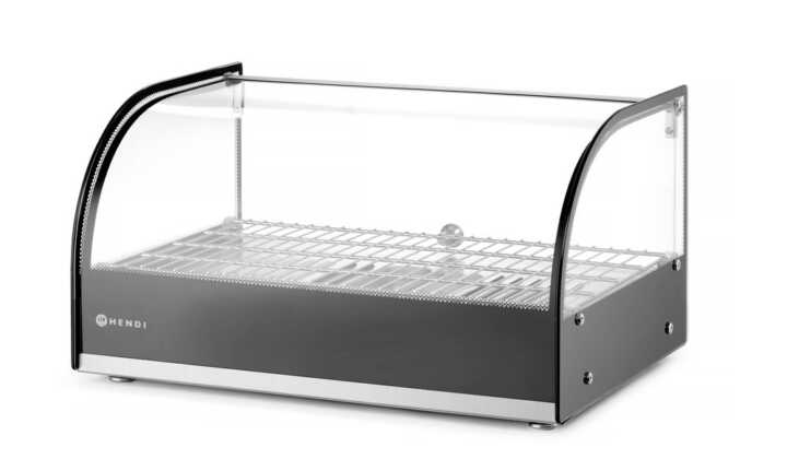 Display de bancada aquecido duplo, Preto, 220-240V/800W, 556x376x(H)315mm
