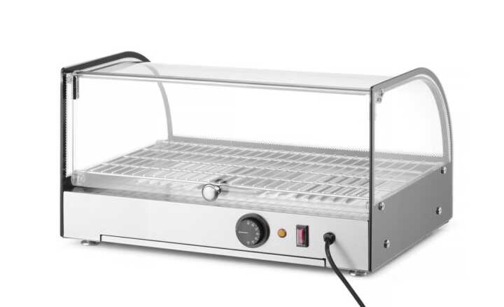 Display de bancada aquecido duplo, Preto, 220-240V/800W, 556x376x(H)315mm