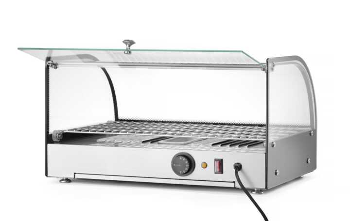 Display de bancada aquecido duplo, Preto, 220-240V/800W, 556x376x(H)315mm