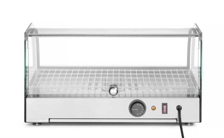 Display de bancada aquecido duplo, Preto, 220-240V/800W, 556x376x(H)315mm