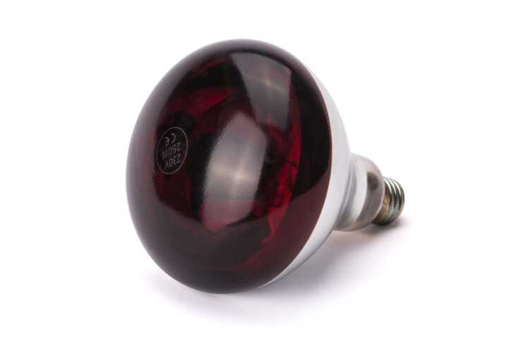Lâmpada de calor de infravermelhos, Vermelho, 230V/250W, ø125x(H)170mm