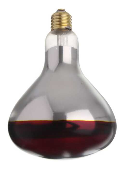 Lâmpada de calor de infravermelhos, Vermelho, 230V/250W, ø125x(H)170mm