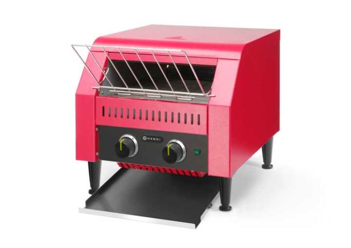 Torradeira de tapete duplo, Vermelho, 230V/2240W, 418x368x(H)415mm