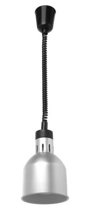 Candeeiro de aquecimento cilíndrico, Prateado, 230V/250W, ø175x(H)250mm
