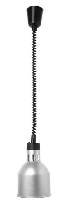 Candeeiro de aquecimento cilíndrico, Prateado, 230V/250W, ø175x(H)250mm