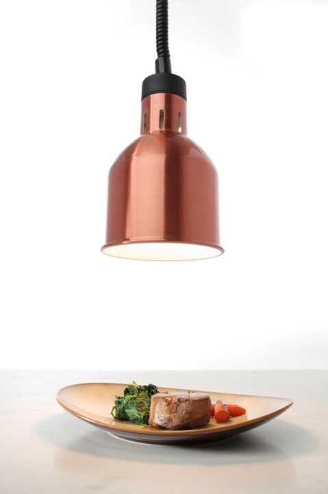 Candeeiro de aquecimento cilíndrico, Cobre, 230V/250W, ø175x(H)250mm
