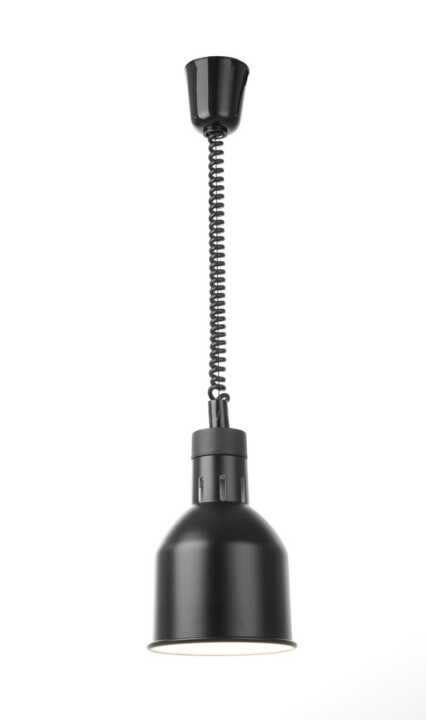 Candeeiro de aquecimento cilíndrico, Preto, 230V/250W, ø175x(H)250mm