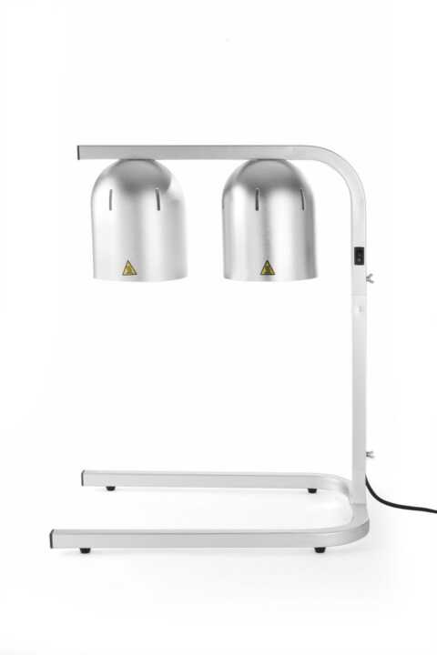 Suporte com 2 lâmpadas de infravermelhos para aquecer alimentos, Prateado, 230V/250W, 609x360x(H)505mm