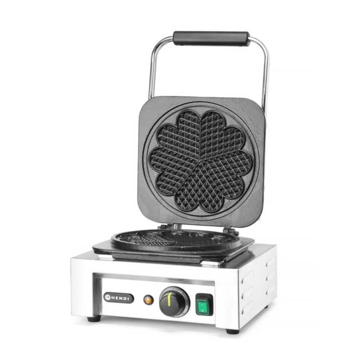 Máquina de fazer waffles "Heart", 230V/2200W, 330x543x(H)550mm