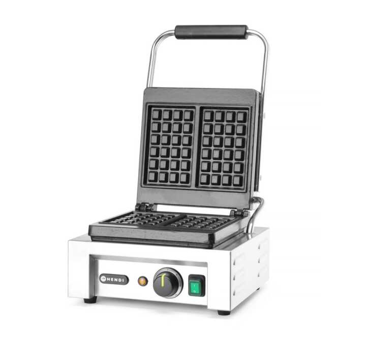 Máquina de fazer waffles "Liège", 230V/1500W, 330x360x(H)561mm