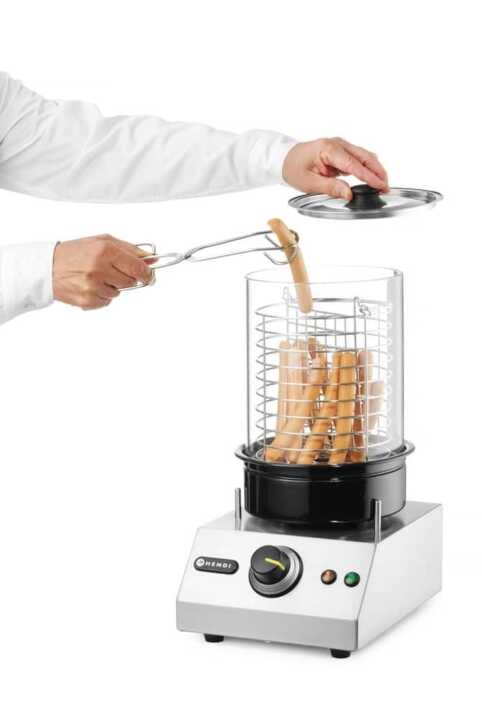 Aquecedor de salsichas, 220-240V/450W, 239x335x(H)470mm