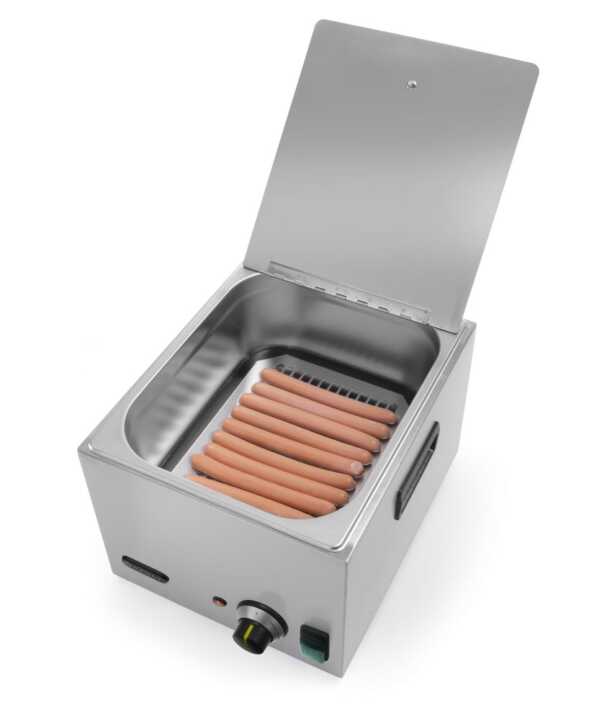 Aquecedor de salsichas 10 litros, 10L, 230V/1000W, 405x290x(H)254mm