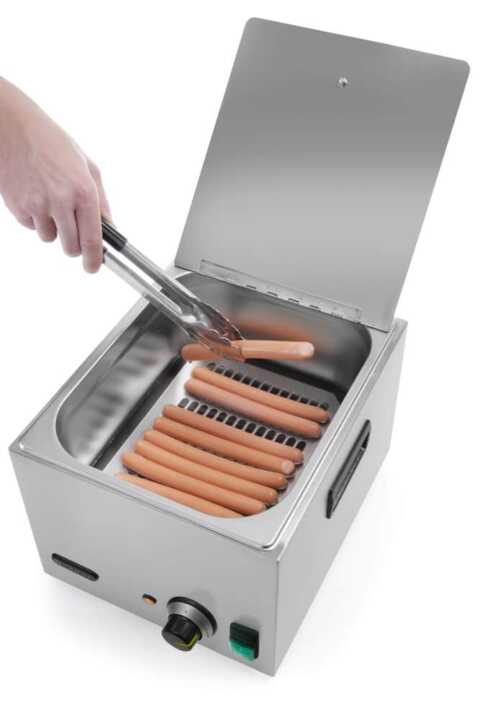 Aquecedor de salsichas 10 litros, 10L, 230V/1000W, 405x290x(H)254mm