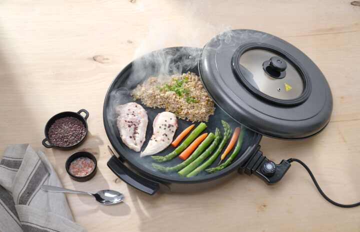 Caçarola Party, caçarola interna 400 x (A) 50 mm, 230V/1400W, ø400x(H)190mm