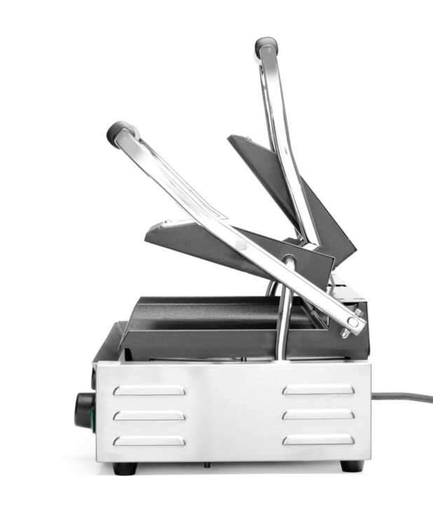 Grelha de contacto - versão dupla, fundo e parte superior canelados, 230V/3600W, 570x395x(H)510mm