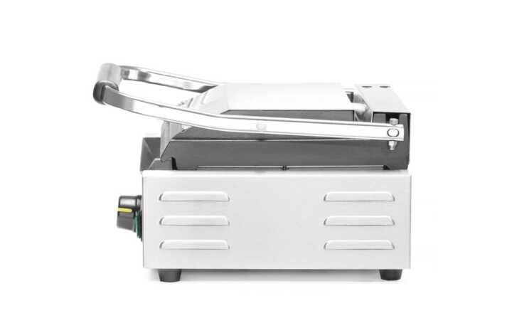 Grelha de contacto - versão simples, parte superior canelada e fundo liso, 230V/1800W, 310x400x(H)510mm
