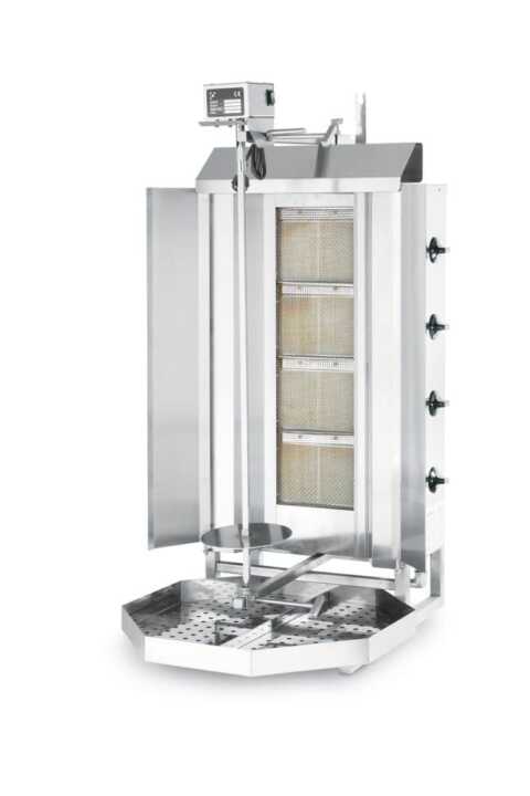 Grelhador a gás para kebab 12kW, 735x745x(H)1110mm