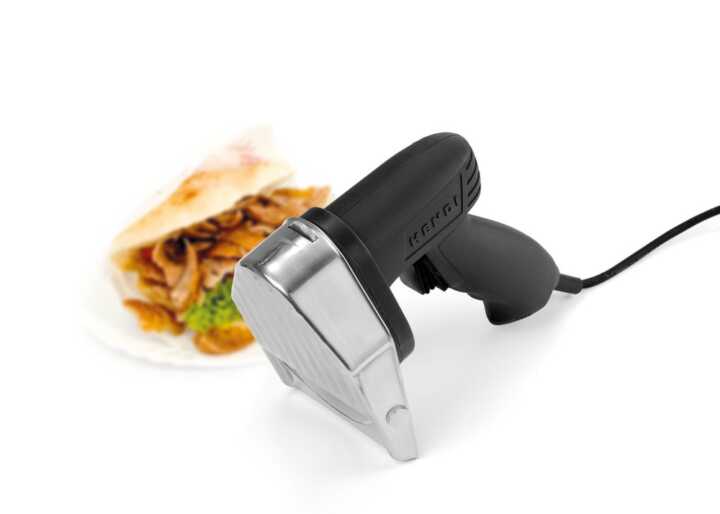 Faca elétrica para kebab, 230V/80W, 262x134x(H)189mm