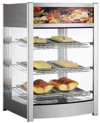 Armário expositor aquecido para balcão, 97 Litros, 230V/800W, 460x467x(H)785mm