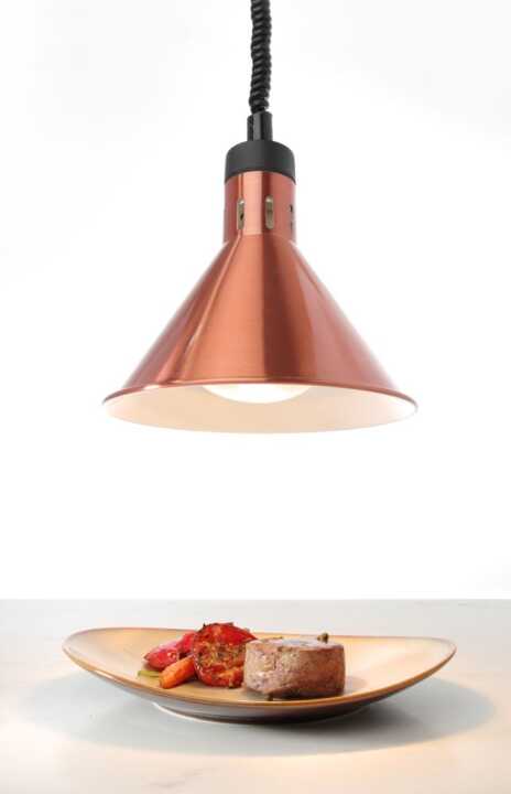 Candeeiro de aquecimento cónico, Cobre, 230V/250W, ø275x(H)250mm