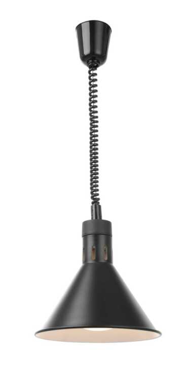 Candeeiro de aquecimento cónico, Preto, 230V/250W, ø275x(H)250mm