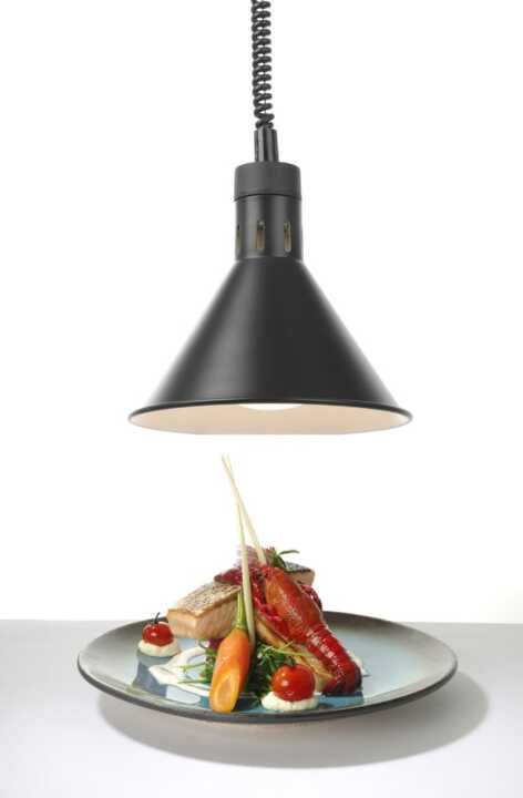 Candeeiro de aquecimento cónico, Preto, 230V/250W, ø275x(H)250mm