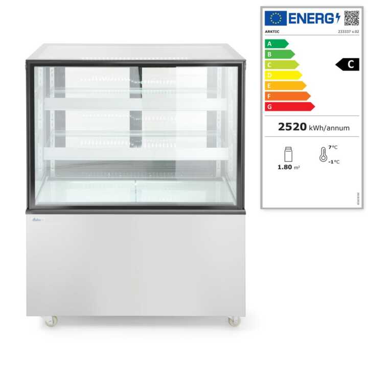 Expositores frigoríficos com 2 prateleiras, 300L, 230V/480W, 994x677x(H)1230mm