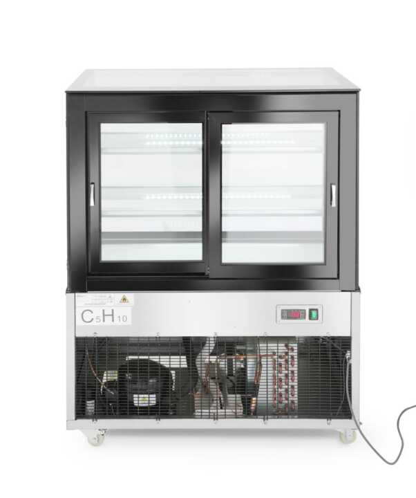 Expositores frigoríficos com 2 prateleiras, 300L, 230V/480W, 994x677x(H)1230mm