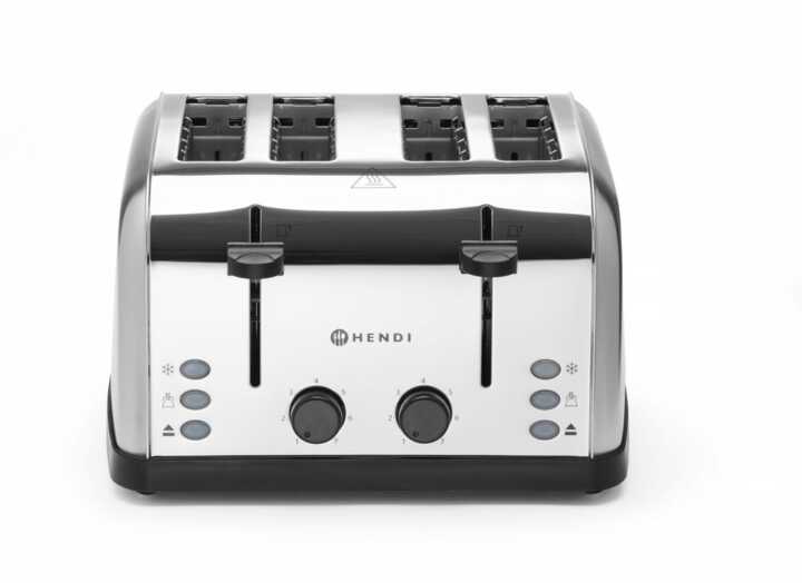Torradeira 4 fatias, 240V/1500W, 295x335x(H)180mm