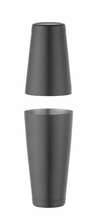 Shaker Boston Tin-on-Tin, 0,8L, Preto, ø90mm