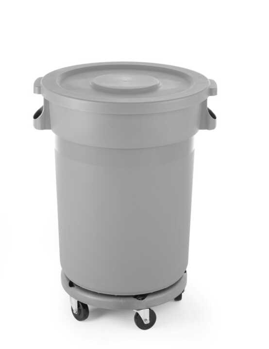 Suporte com rodas para caixote do lixo redondo,adapta-se a 691403, ø400x(H)165mm