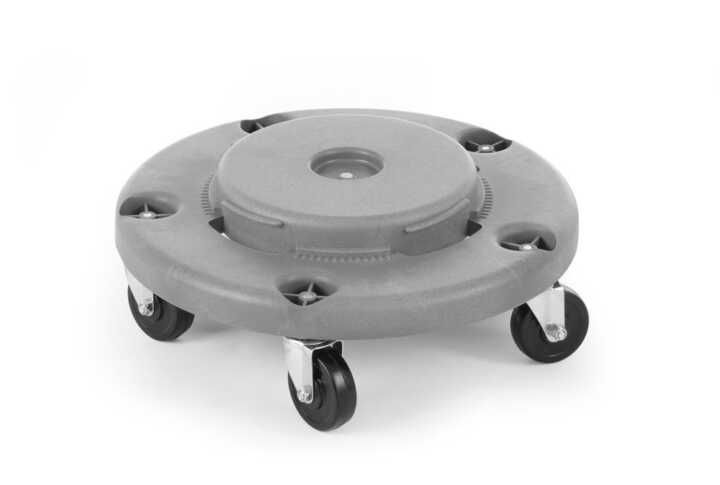 Suporte com rodas para caixote do lixo redondo,adapta-se a 691403, ø400x(H)165mm