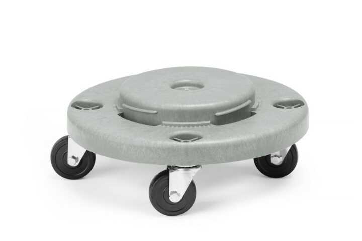 Suporte com rodas para caixote do lixo redondo,adapta-se a 691403, ø400x(H)165mm