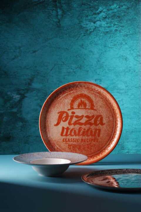 Prato de pizza Coleção Recipe, vermelho tijolo, Vermelho, ø330mm
