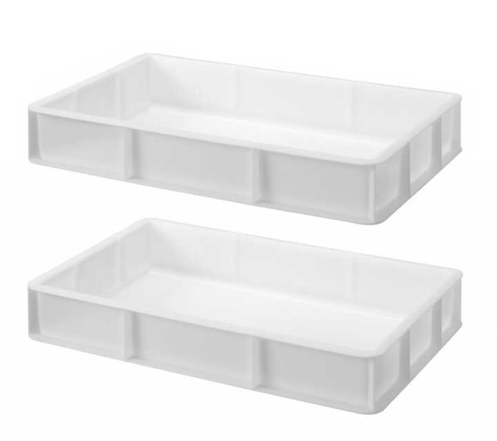 Caixa para massa de piza GN1/1, GN 1/1, Branco, 530x325x(H)90mm